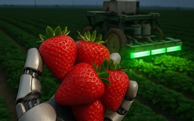 Sustainability-In-Tech : Robots Cut Strawberry Pesticides